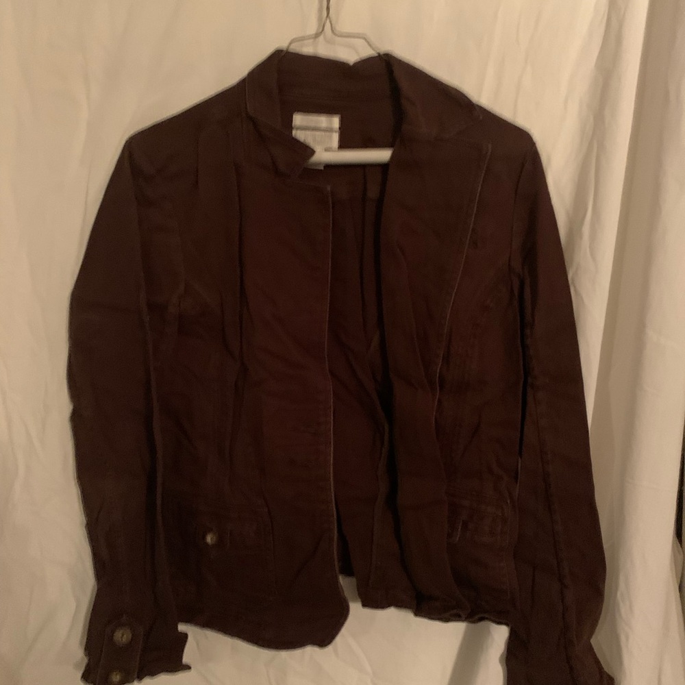 Women’s brown corduroy business coat